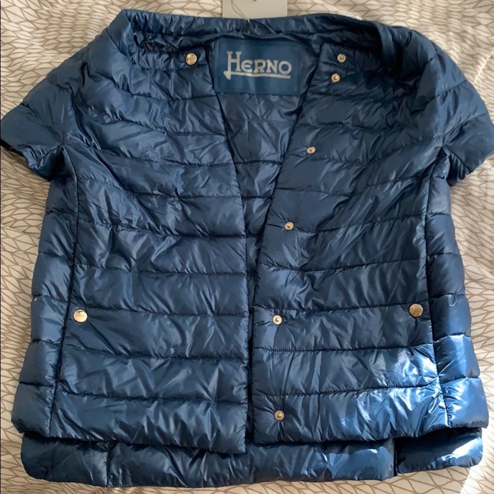 Herno Short Sleeve Designer Down Puffer/Vest